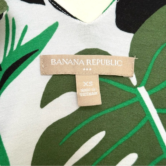 BANANA REPUBLIC Factory Botanical Print V-Neck Maxi Dress, Size XS - Picture 8 of 8